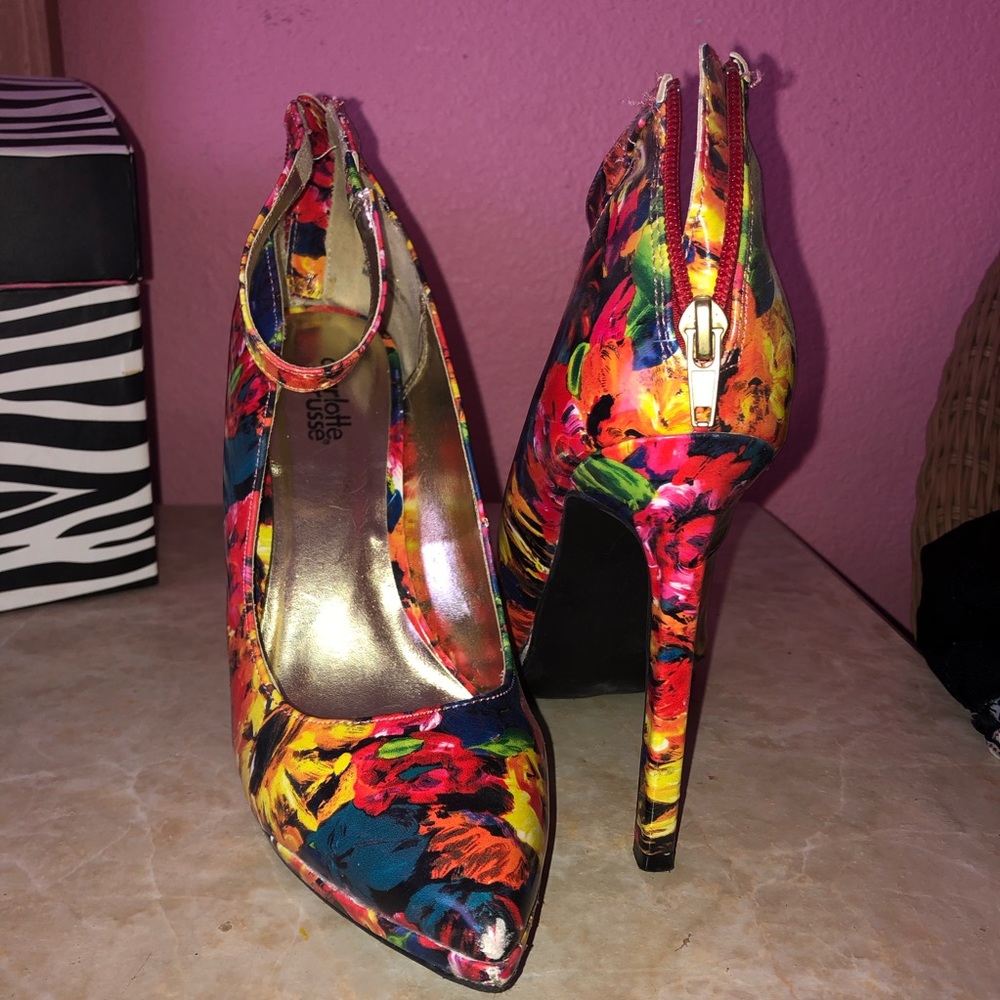 Bight Floral Heels 🌺🌼🌝